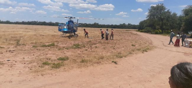 Por las lluvias algunas entregas se hicieron vía aérea