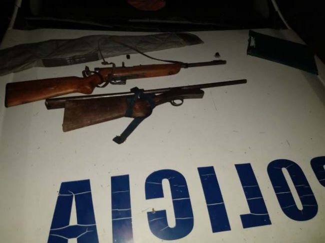 Las escopetas requisadas