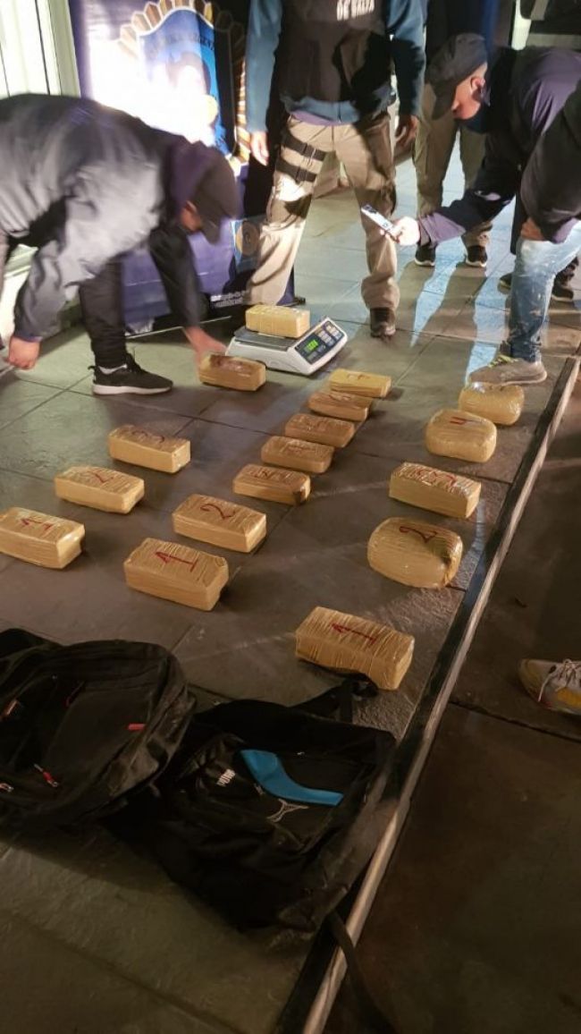 La droga secuestrada