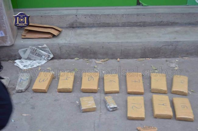 La droga secuestrada