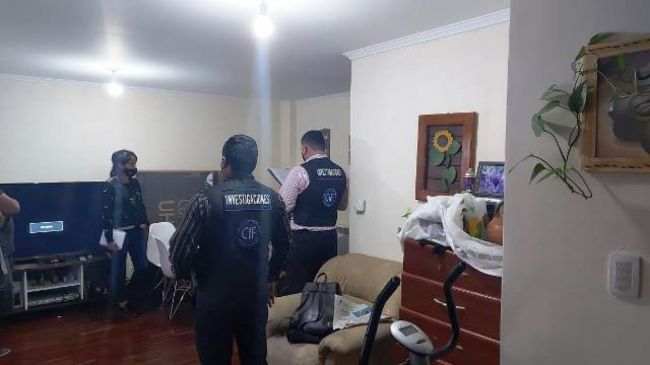 Uno de los allanamientos