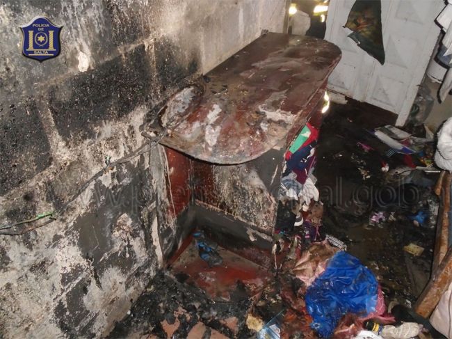 Incendio en la madrugada