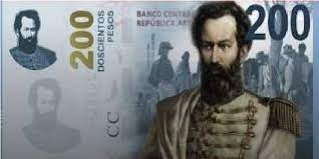 Promueven a Güemes en los billetes de 200 pesos