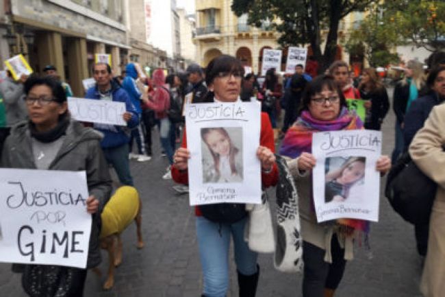 Una de las marchas por el caso Gimena