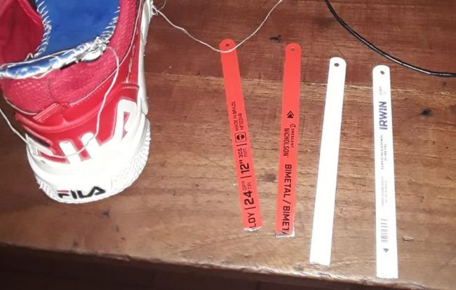 Sierra en una zapatilla