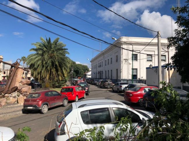 Dársena de acceso a la estación