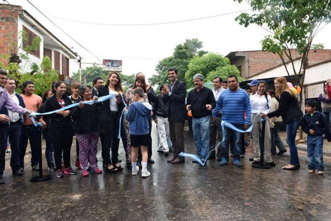 Inauguración de obras de pavimentación