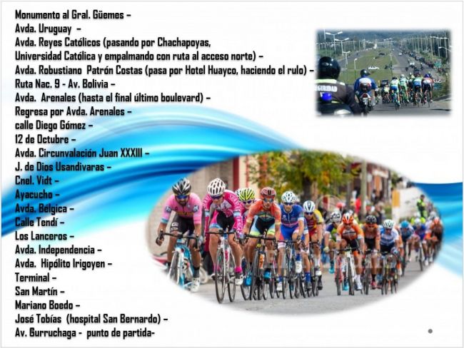 Seguridad para la carrera ciclística