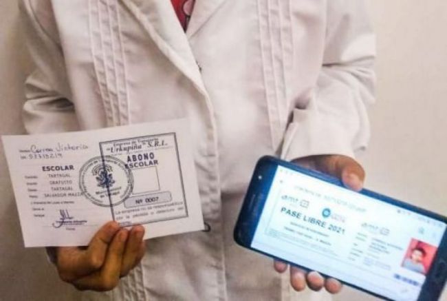 Boleto gratuito para alumnos del interior