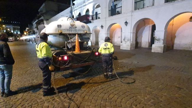 Operativo de desinfección