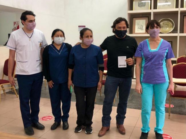 Sáenz y su vacunación