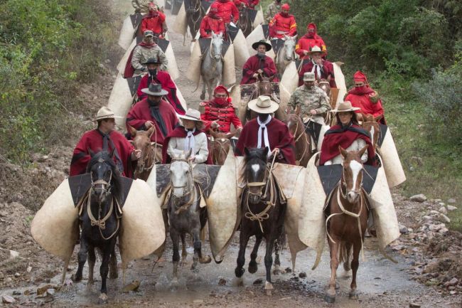 Los gauchos evocaron el último recorrido del héroe gaucho