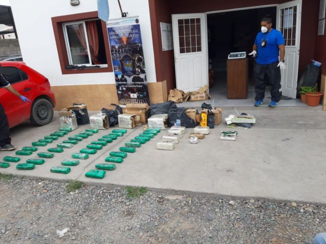 La droga secuestrada