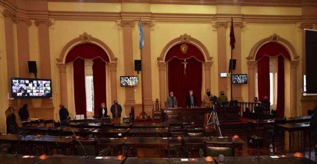 Sesión remota de la Cámara de Diputados