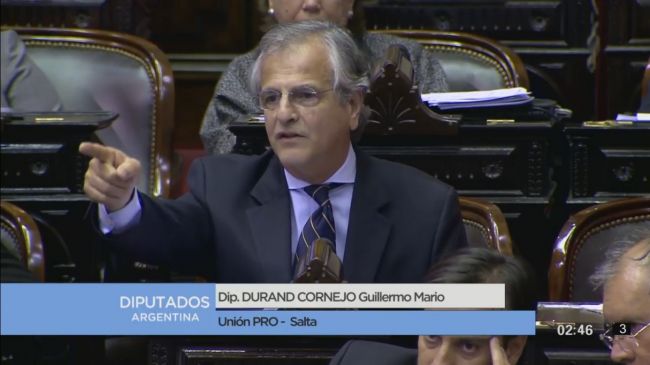 Durand Cornejo en la sesión