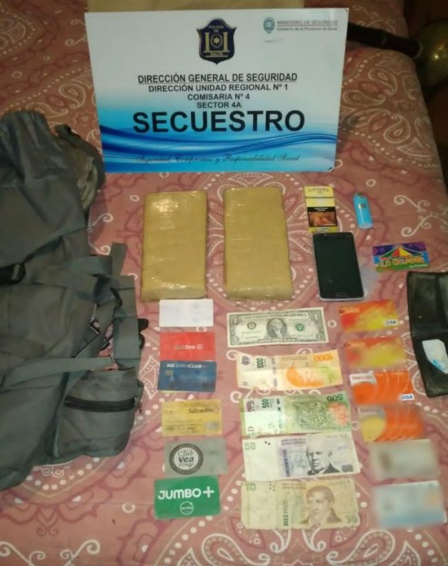 La droga secuestrada