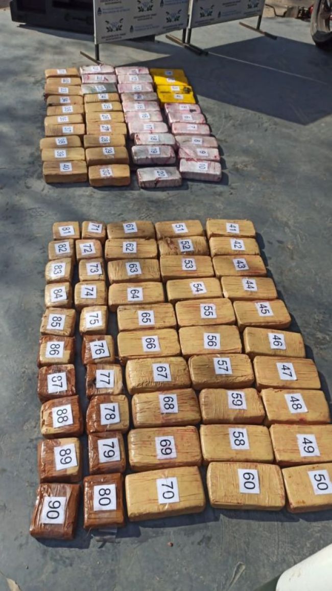 La droga secuestrada