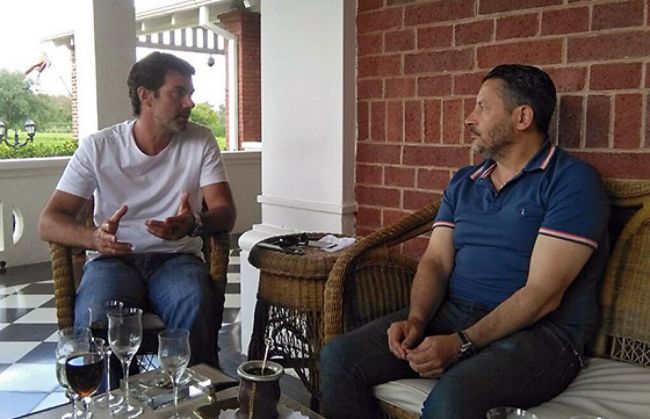 Urtubey con el intendente de Merlo