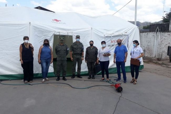 Puesto sanitario en Salvador Mazza