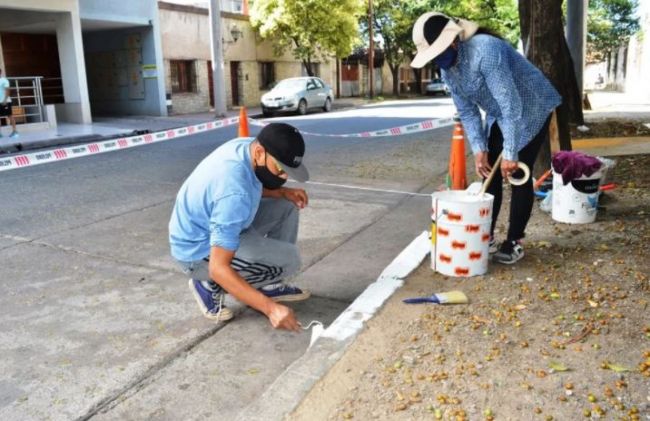 Demarcación de dársenas para discapacitados