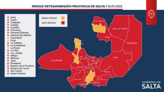 La provincia volvió a teñirse de rojo