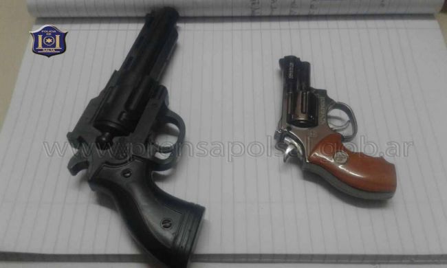 armas de juguete secuestradas