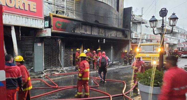 El mayor incendio registrado en la historia del centro