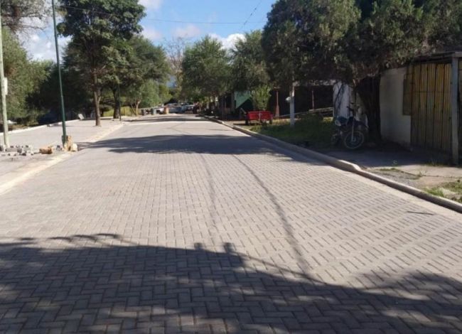 La obra de pavimentación