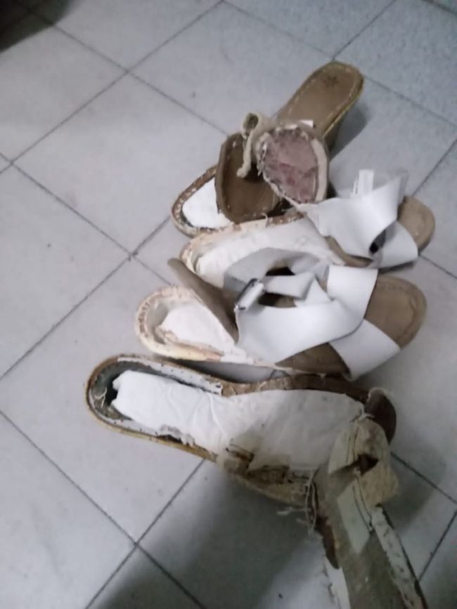 Zapatos con cocaína