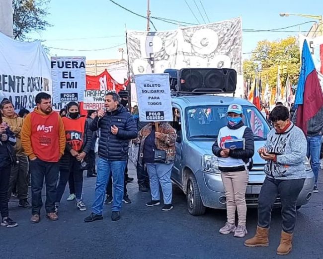 Protesta por posible aumento del boleto