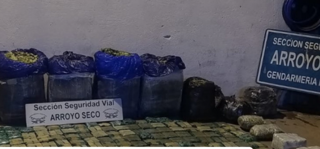 Coca decomisada en Santa Fe