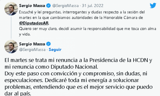Massa optó por las redes sociales