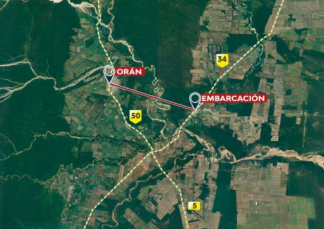 Ruta Orán Embarcación