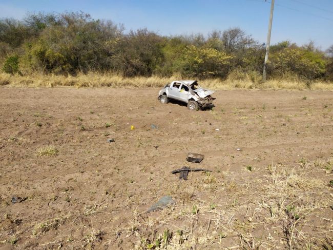 Tremendo accidente en Joaquín V. González