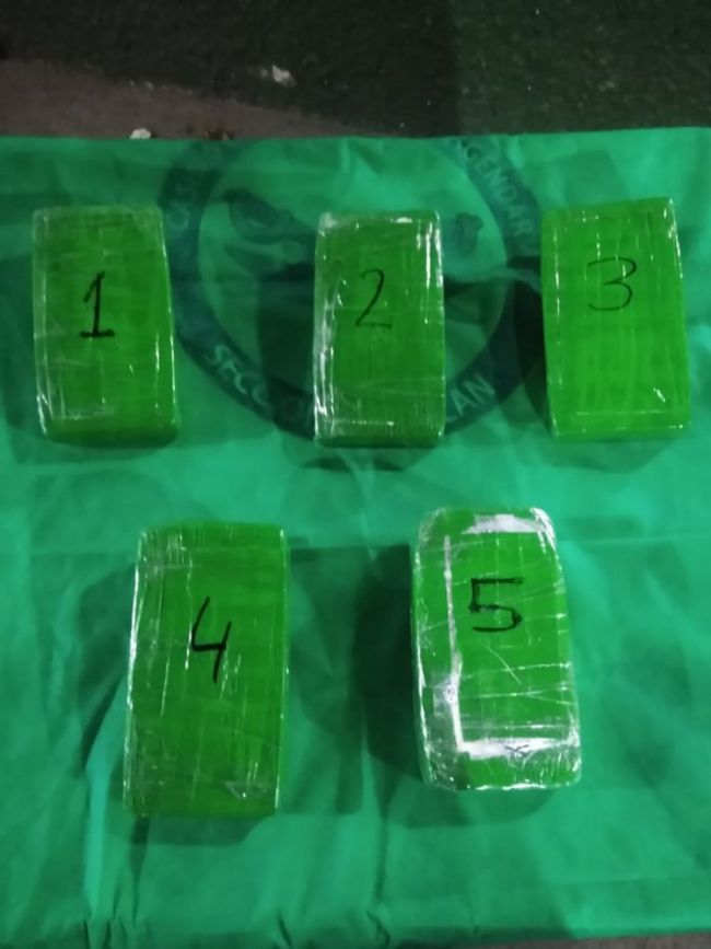 La droga secuestrada