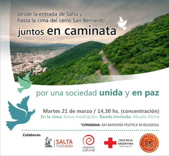 La caminata se realiza en coincidencia con la entrada del otoño