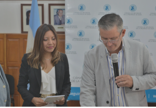 Jura de la diputada Barboza