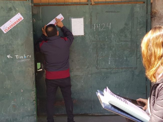 Una de las clausuras sufridas por la fábrica