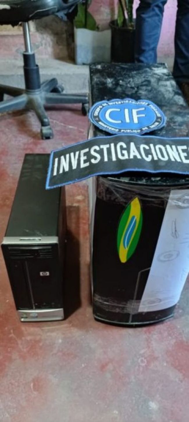 Material secuestrado