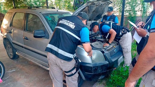 El vehículo recuperado