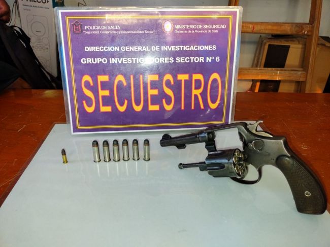 Secuestraron un arma de fuego