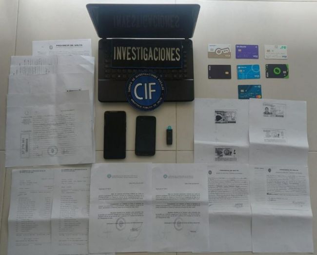 Material secuestrado