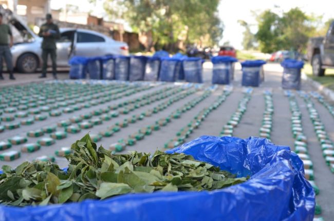 Decomiso de hojas de coca