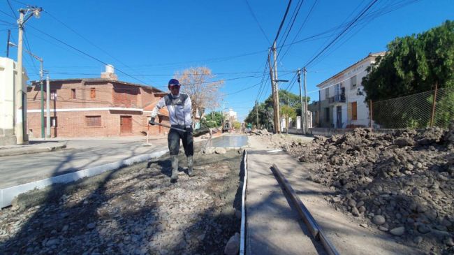 Obras de pavimentación