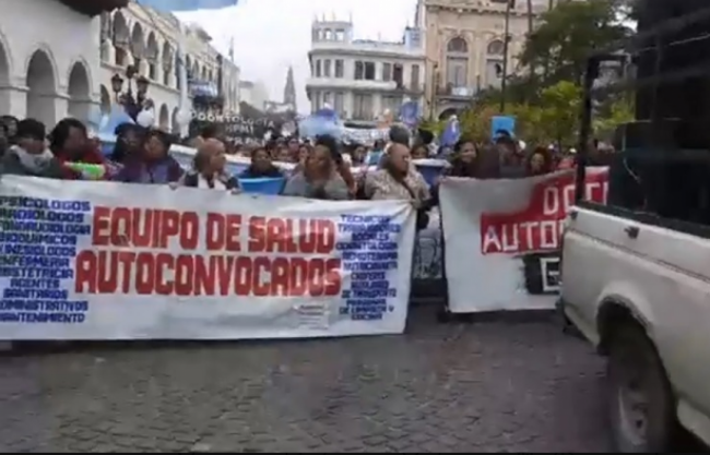 Protesta de autoconvocados