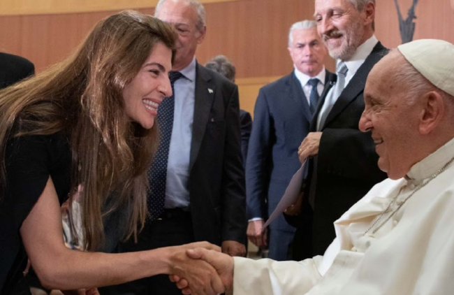 Bettina en el Vaticano