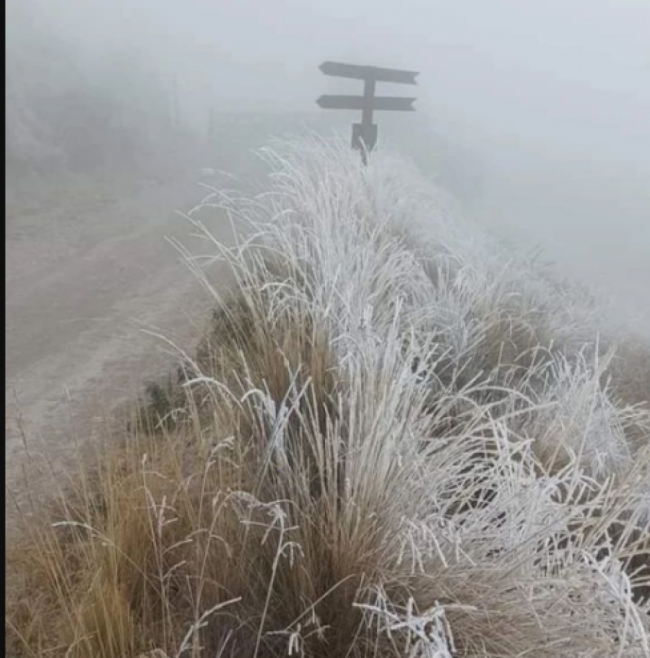 Nieve en los valles Calchaquíes