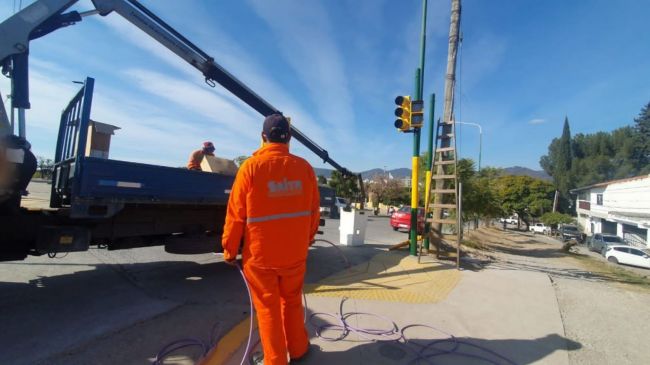 Instalación de semáforos