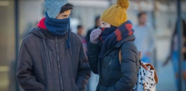 Frío en casi todo el país