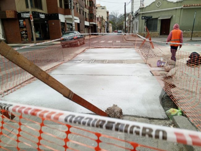 Obras de pavimentación